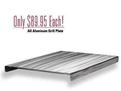 View of the grill plate