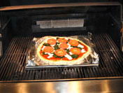 Pizza on the grill